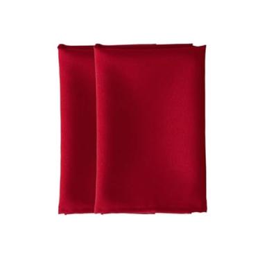 Imagem de Kit Guardanapo de Tecido 4|6|8|10 unidades Tecido Oxford 35cm x 35cm Cores Lisas Natal Festas, Lavável e Durável para Mesa Brasileira(Vermelho,6 unidades)