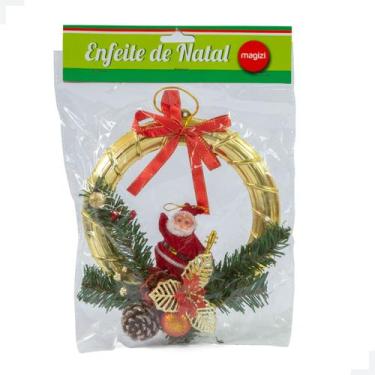 Imagem de Guirlanda Papai Noel 18 cm - magalu