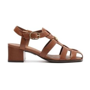 Imagem de Sandália Couro Bloco Fisherman Arezzo Lançamento-Feminino