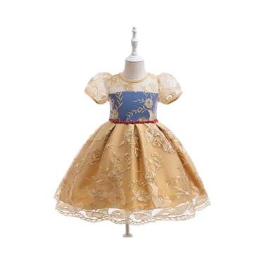 Imagem de Vestido Elegante Para Meninas Com Grande Laço Bordado Para Festa, Prom