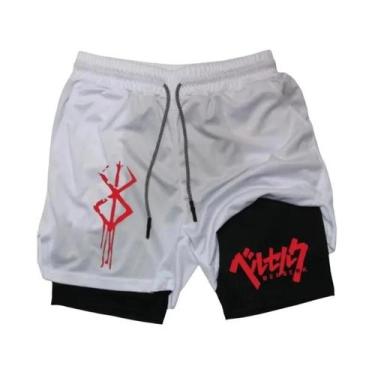 Imagem de Shorts Esportivos Masculinos 2 Em 1 De Secagem Rápida Para Corrida, Ac