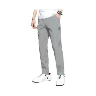 Imagem de Calças De Golfe Masculinas Slim Fit 2025 Estilo Coreano Em Seda Gelada