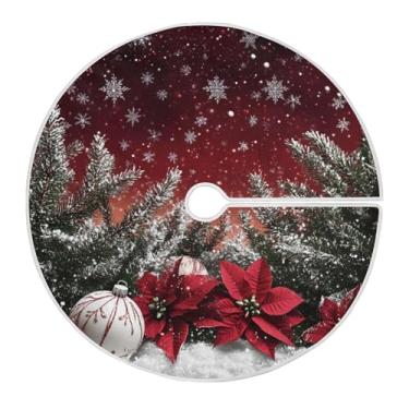 Imagem de SEHANY Bola de Natal, saia para árvore de Natal, 91 cm, tapete redondo macio para árvore de Natal, decoração de casa, festa de Natal