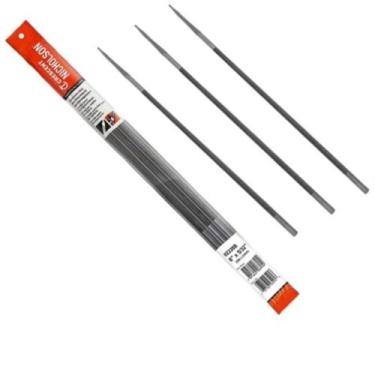 Imagem de Kit 3 Limas Redonda Afiar Motosserra 8x5/32 Fina Nicholson