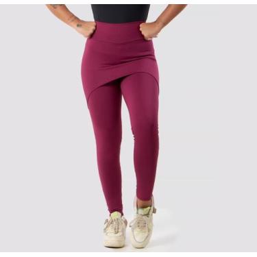 Imagem de Calça saia Tapa Bumbum Cintura Alta Fitness calça legguing suplex liso
