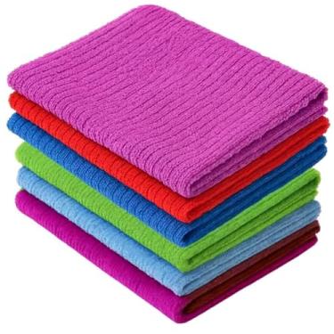 Imagem de Kit 50 Panos de Limpeza Microfibra 30x30cm Multiuso para Cozinha Carro Casa Vidros Alta Absorção Reutilizável (30 panos)