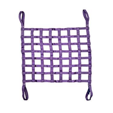 Imagem de Rede de elevação de carga, redes de corda de escalada para brincar ao ar livre, rede de carga pequena para levantamento de serviço pesado, rede de carga elástica, forte resistência ao rasgo de carga e