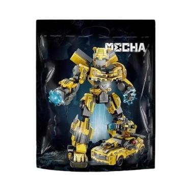 Imagem de Brinquedos De Blocos De Montar Carro Robô Mecha Para Crianças Com Junt