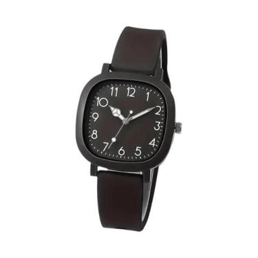 Imagem de Relógio De Pulso Feminino De Moda Com Mostrador Quadrado E Pulseira De