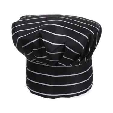 Imagem de Chapéu De Chef Branco Masculino Para Cozinha, Boné De Trabalho Para Ga