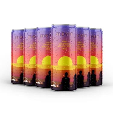Imagem de Espumante brut rosé em lata movin 269 ml caixa c 6 un