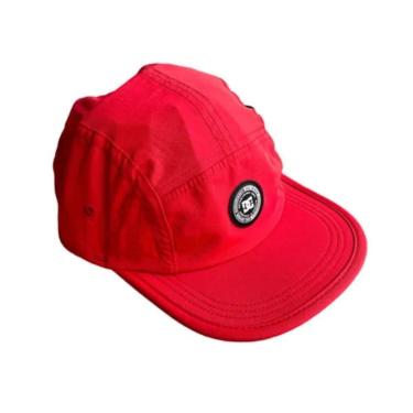 Imagem de BONÉ DC MASCULINO FIVE PANEL CORPO VERMELHO ABA RETA-Masculino