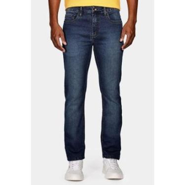 Imagem de Calça Aramis Jeans Slim Super Power Dirty Azul Médio-Masculino