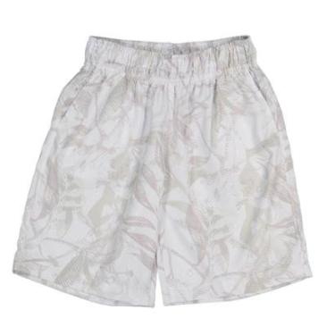 Imagem de Bermuda Infantil Menino em Tactel Folhas Verde/Cinza Ogochi-Masculino
