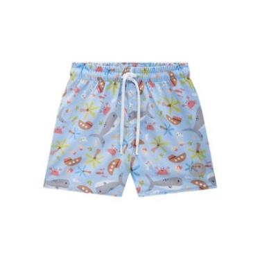 Imagem de Bermuda Infantil Menino em Nylon Praia Onda Marinha-Masculino