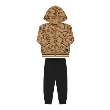 Imagem de Conjunto Infantil Moletom Dinossauro Menino Alakazoo-Masculino