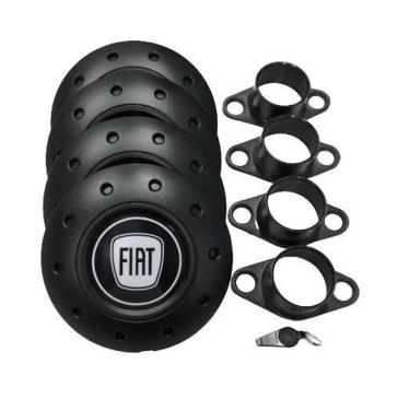 Imagem de Calotas Miollo Fiat Fiorino Aro 13 1996/2016 Amarok Preto