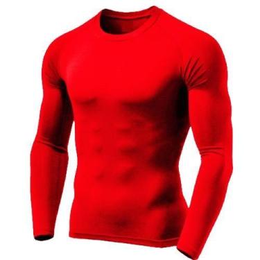 Imagem de Camiseta Uv Dry Masculina Manga Longa Segunda Pele Térmica Proteção So