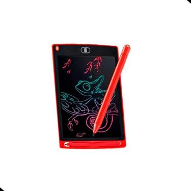 Imagem de Lousa Tablet LCD Mágico Desenho 8,5 Polegadas Pequeno - 9H, Vermelho