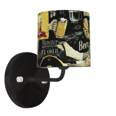 Imagem de Arandela Preta De Cupula Cilíndrica Bar - MARRYLUZ