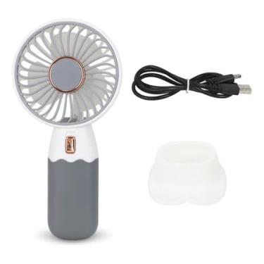 Imagem de Ventilador Portátil Recarregável De Mão Mesa Com Base