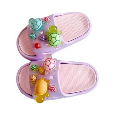 Imagem de Chinelos De Tartaruga Para Meninos E Meninas, Solado Macio, Sandálias 