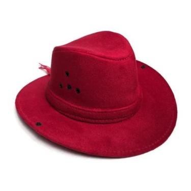 Imagem de Chapéu Boiadeira Adulto em Camurça Premium Modelo:4 - Genérico