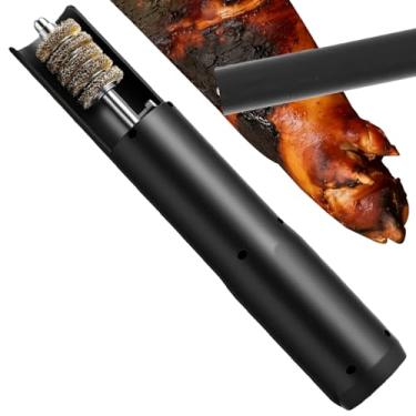 Imagem de Escova de limpeza de carne, elétrico antiderrapante | Escova de remoção de pelos de pernas de , para cabras, aves, porco, acampamento, fazenda, casa, cozinha, restaurante, churrasco
