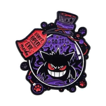 Imagem de Broche De Metal Esmaltado Gengar Fofo, Crachá De Desenho Animado Para 