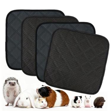 Imagem de Forro de gaiola de coelho - tapete de dormir absorvente - tapete de cama lavável - para animais pequenos, coelhinho, hamster, ouriço, chinchila, habitat, área para animais de estimação