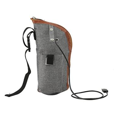 Imagem de Naroote Capa Portátil para Garrafa Aquecedora de Leite Com Aquecimento USB para Caneca de Viagem, Aquecedor Eficiente para Mamadeira Infantil, Bolsa de Armazenamento de bebê de Veludo Cristalino