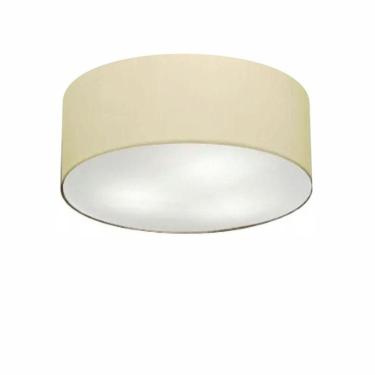 Imagem de Plafon De Sobrepor Cilíndrico Sp-3005 Cúpula Cor Algodão Crú