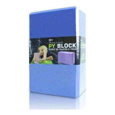 Imagem de Bloco De Yoga e Pilates para Equilíbrio Postura - MBFIT, Azul