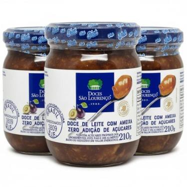 Imagem de Kit c/ 3und Doce de Leite com Ameixa Zero SAO LOURENCO 210g - São Lour