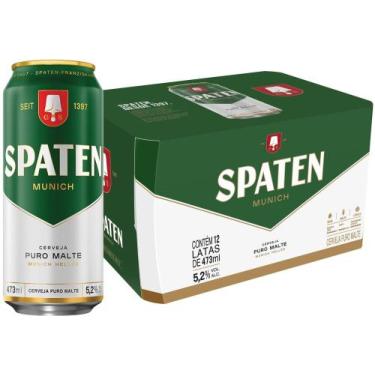 Imagem de Cerveja Spaten Munich Puro Malte 12 Unidades Lata 473ml