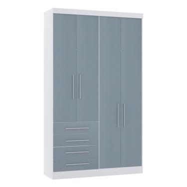 Imagem de Guarda Roupa Modulado 134,50cm 4 Portas e 4 Gavetas Alpes Luciane Moveis