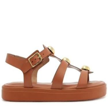 Imagem de Papete Anacapri Plataforma Adornos Marrom-Feminino