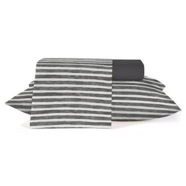 Imagem de Jogo Cama Casal Teka Diamante 150 Fios 100 % Algodão, Luar