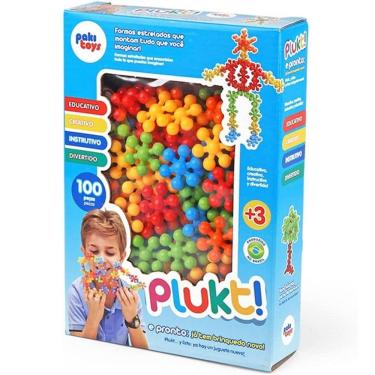 Imagem de Brinquedo Montar PLUKT Educativo Criativo 100 Peças