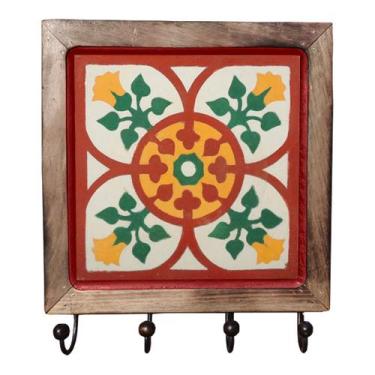 Imagem de Cabideiro Madeira Porta Chaves - Estilo Rústico, B2