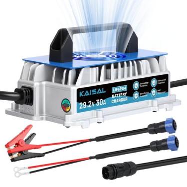 Imagem de Cargador de Batería LiFePO4 KAISAL 24V 30A IP67 Impermeable
