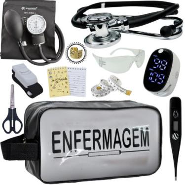 Imagem de Kit Enfermagem Aparelho Pressão Esteto Frete Grátis Promocao - Love Sa