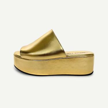 Imagem de Tamanco Plataforma Dourado - Jessica Leal Shoes, Dourado, 37