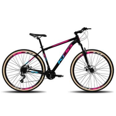 Imagem de Bicicleta MTB Aro 29 KOG 21V Freio a Disco Pneu Faixa Bege, Preto, Ros