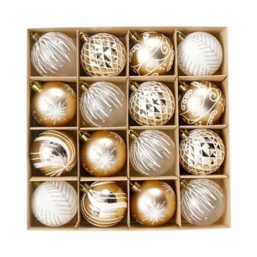 Imagem de Conjunto De 16 Bolas De Natal Inquebráveis De 236 Polegadas Para Decor