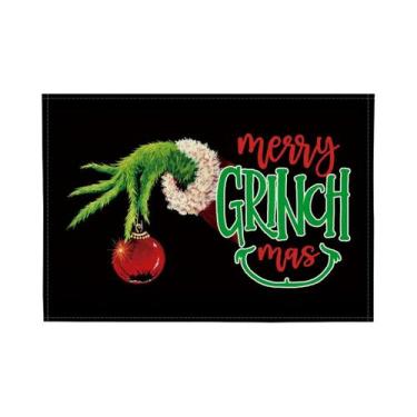 Imagem de Caminho De Mesa Grinch Para O Natal, Decorações De Inverno E Ano Novo,