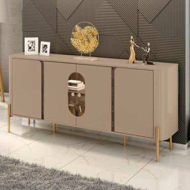 Imagem de Aparador Buffet 4 Portas em Mdp e Mdf Tambaú - Móveis Bechara