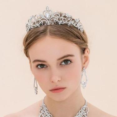 Imagem de Coroa Tiara Noiva Enfeite de Casamento debutante florista - - anjo da 