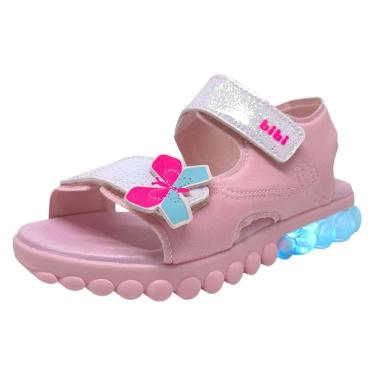 Imagem de Sandália Infantil Menina Fácil Calce Conforto Led Bibi