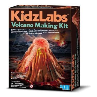 Imagem de Kit Construa Seu Vulcão Brinquedo Educativo Kidz Labs 4m, Padrão